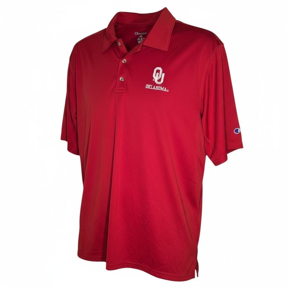 Champion Men's Red Oklahoma Sooners Polo Golf Shirt Size 2xl
Excellent condition